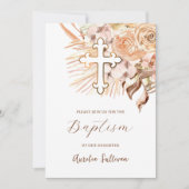 ボホピーチフラワーバプテスマ 招待状 (正面)