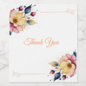 ボホピーチフローラ ワインラベル (シングルラベル)