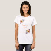 ボホピーチフローラ Tシャツ (正面フル)