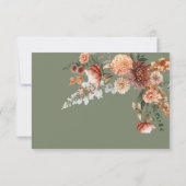 ボホピーチ&ラストフローラセージ緑QRコード 出欠カード (裏面)