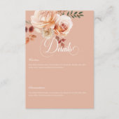 ボホピーチ&ラストフローラピーチ赤面詳細 エンクロージャーカード (正面)