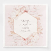 ボホピ淡い色のックローズ結婚ズナプキン (正面)