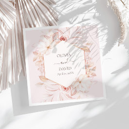 ボホピ淡い色のックローズ結婚ズナプキン