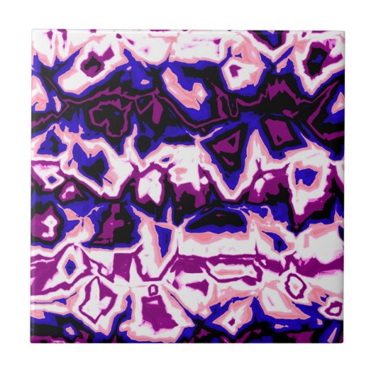 ボホファンキーレトロマーブルストライププライド タイル (正面)