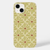 ボホファンキー手描き花マスタードイエロー Case-Mate iPhoneケース (裏面)