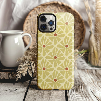 ボホファンキー手描き花マスタードイエロー Case-Mate iPhone 14ケース