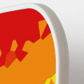 ボホファンキー抽象芸術ゲイレインボモザイクプライド旗 ピックルボールラケット (左詳細)