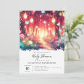 ボホファンタジー魅惑の森の赤ちゃんシャワー 招待状 (スタンド正面)