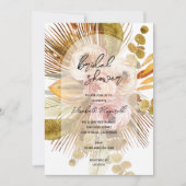 ボホファンパームズバラブライダルシャワー 招待状 (正面)