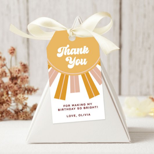 ボホファーストのまわりにトリップザサンファースト誕生日 ギフトタグ