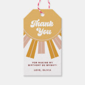 ボホファーストのまわりにトリップザサンファースト誕生日 ギフトタグ (正面)