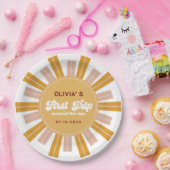 ボホファーストのまわりにトリップザサンファースト誕生日 ペーパープレート (パーティー)