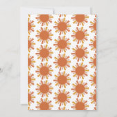 ボホファーストのまわりにトリップザサンファースト誕生日 招待状 (裏面)