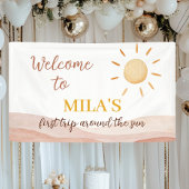 ボホファーストトリップサンのまわりに誕生日 横断幕