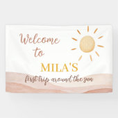 ボホファーストトリップサンのまわりに誕生日 横断幕 (横)