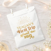 ボホファーストトリップザのまわりにサンファースト誕生日 フェイバーバッグ (クリップ留めされた状態)