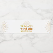 ボホファーストトリップザのまわりにサンファースト誕生日 ペットボトルラベル (シングルラベル)