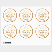 ボホファーストトリップザのまわりにサンファースト誕生日 ラウンドシール (シート)