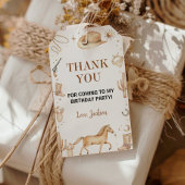 ボホファーストロデオカウボーイ誕生日サンキューユユーラベル ギフトタグ