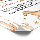 ボホファーストロデオ誕生日タイムカプセル標識 ポスター (角)