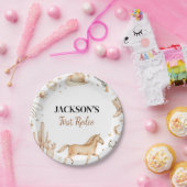 ボホファーストロデオ誕生日ベビーシャワー紙プレート ペーパープレート (パーティー)