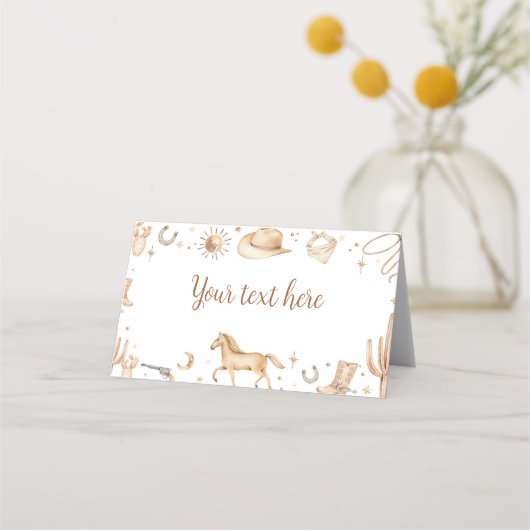 ボホファーストロデオ誕生日座席表 プレイスカード (裏面)