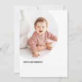 ボホファースト誕生日テラコッタ誕生日写真 招待状 (裏面)