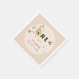 ボホファーストbeeの日1st bee birthday スタンダードカクテルナプキン