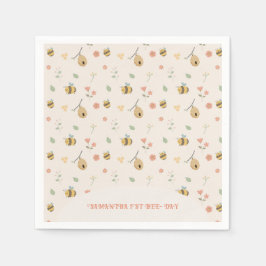 ボホファーストbeeの日1st bee birthday スタンダードカクテルナプキン