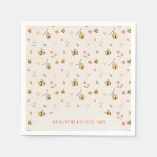 ボホファーストbeeの日1st bee birthday スタンダードカクテルナプキン