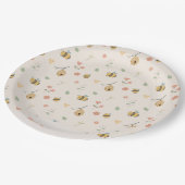 ボホファーストbeeの日1st bee birthday ペーパープレート (アングル)