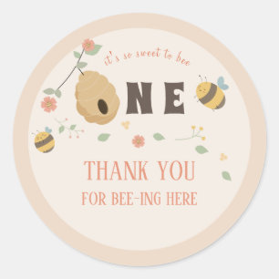 ボホファーストbeeの日1st bee birthday ラウンドシール