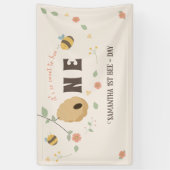 ボホファーストbeeの日1st bee birthday 横断幕 (縦)