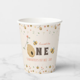 ボホファーストbeeの日1st bee birthday 紙コップ
