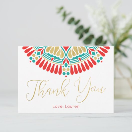 ボホフィエスタパーソナライズされたサンキュー サンキューカード (スタンド正面)