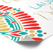 ボホフィエスタベビーシャワーウェルカムサイン ポスター (角)