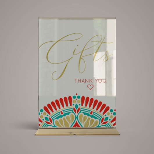 ボホフィエスタベビーシャワーギフトサイン ポスター