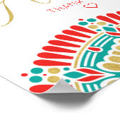 ボホフィエスタベビーシャワーギフトサイン ポスター (角)