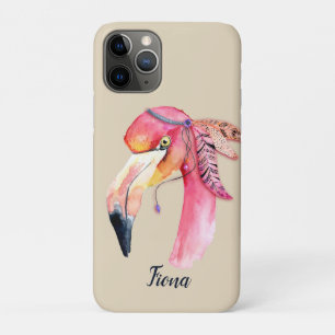 ボホフィオナフラミンゴパーソナライズされた iPhone 11 PROケース