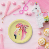 ボホフィオナフラミンゴ紙プレート ペーパープレート (パーティー)