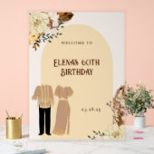 ボホフィリピニアナ誕生日ウェルカムパーティーバナー アクリルサイン (ウェディング)