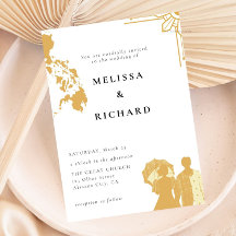 ボホフィリピンサン結婚式招待状フィリピーノ