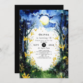 ボホフィレフリーウッドランド誕生日 招待状 (正面/裏面)