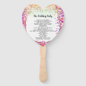 ボホフェアリーライトメイソンジャールピンクパープル金ゴールド ハンドファン (裏面)