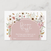 ボホフェアリー赤面ワイルドフラワーオムツラッフル エンクロージャーカード (正面)