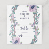 ボホフェザーとフローラテーブル番号座席名 プレイスカード (外部開封)