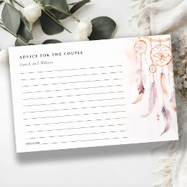 ボホフェザードリームキャッチャー結婚式RSVP QRコード