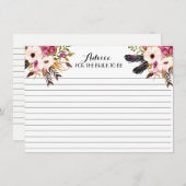 ボホフェザービューティフルフローラアドバイスカード アドバイスカード (正面/裏面)