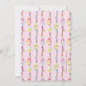 ボホフェザービーズ水彩ピンク《キリスト教》洗礼式や命名式 招待状 (裏面)