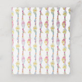 ボホフェザービーズ結婚ズゲスト座席表 プレイスカード (内部開封)